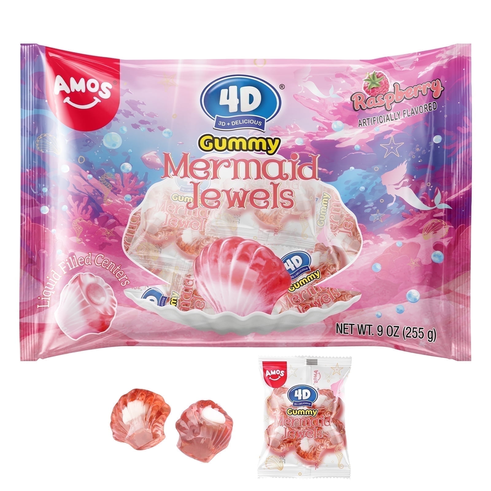 Nacollection! / onemi☆jelly AMOS 4D Gummy Candy Mermaid Jewels Shell Shapes, Soft Center