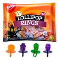 AMOS Halloween Lollipop Finger Rings Candy, Individually Wrapped Pops