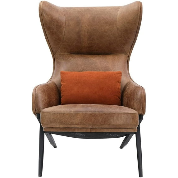 Moe's Home Collection AMOS LEATHER ACCENT CHAIR