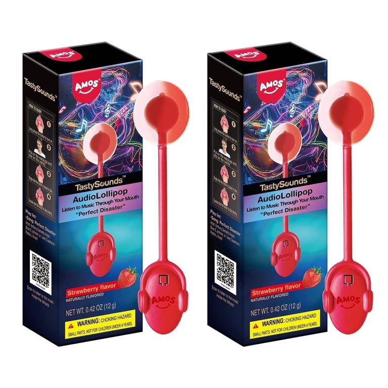 AMOS Tasty Sounds Music Lollipop Candy, Singing Music Lollipop