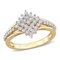 thumbnail image 1 of AMOUR 1/2 CT TDW Diamond Cluster Ring In 14K Yellow Gold, 1 of 1