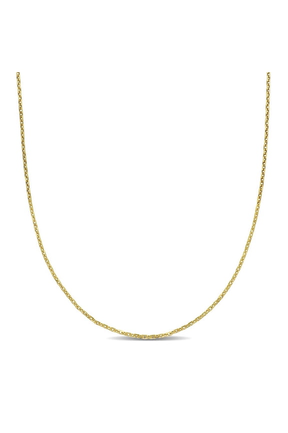 1.2mm Diamond-cut Cable Chain Necklace In 14K Yellow Gold - 18 In
