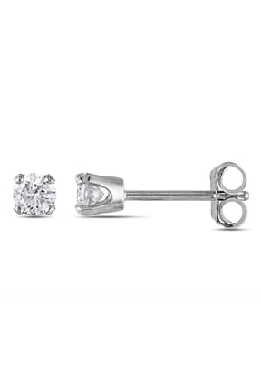 1/4 CT TW Diamond Stud Earrings In 10K White Gold