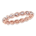 thumbnail image 1 of AMOUR 1/6 CT TW Diamond Infinity Eternity Ring In 10K Rose Gold, 1 of 1