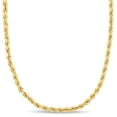thumbnail image 1 of AMOUR 16 Inch Rope Chain Necklace In 10K Yellow Gold (3 Mm), 1 of 1