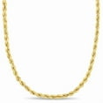 thumbnail image 1 of AMOUR 18 Inch Rope Chain Necklace In 10K Yellow Gold (3 Mm), 1 of 1
