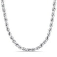 thumbnail image 1 of AMOUR 18 Inch Rope Chain Necklace In Sterling Silver with Lobster Clasp (5mm), 1 of 1