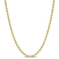 thumbnail image 1 of AMOUR 2.2mm Rope Chain Necklace In Yellow Plated Sterling Silver, 16 In, 1 of 1
