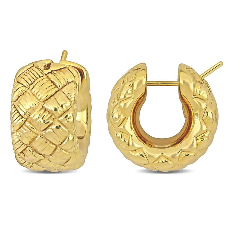 ピアス AMOUR 21mm Lattice-style Hoop Earrings In 14K Yellow Gold AMOUR 21mm Lattice-style Hoop Earrings In 14K Yellow Gold