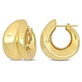 thumbnail image 1 of AMOUR 29mm Wide Huggie Earrings In 14K Yellow Gold, 1 of 1