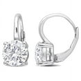 thumbnail image 1 of AMOUR 3 1/5 CT DEW Created Moissanite Solitaire Leverback Earrings In Sterling Silver, 1 of 1