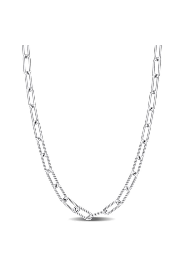 3.5mm Paperclip Chain Necklace In Sterling Silver, 16 In
