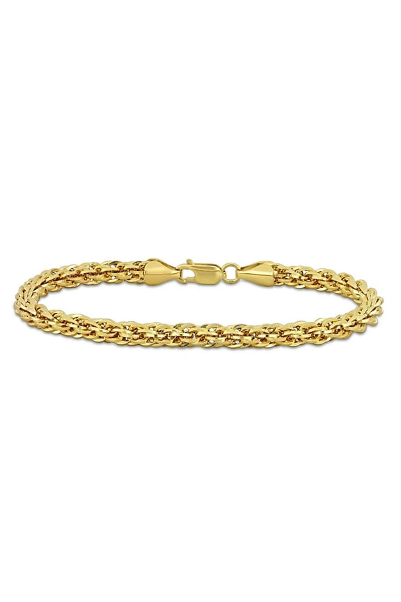 5mm Infinity Rope Chain Bracelet In 14K Yellow Gold, 7.5 In