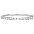thumbnail image 1 of AMOUR 6 1/3 CT TGW Aquamarine Bangle In Sterling Silver, 1 of 1