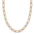 thumbnail image 1 of AMOUR 6.3mm Paperclip Chain Necklace In 14K Rose Gold, 16 In, 1 of 1