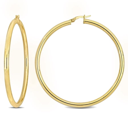 AMOUR 65mm Hoop Earrings In 14K Yellow Gold (3mm Wide)