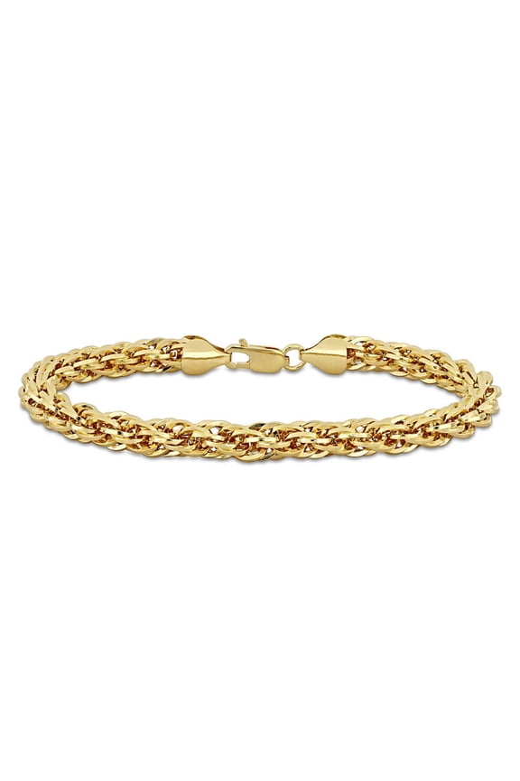 6mm Infinity Rope Chain Bracelet In 14K Yellow Gold, 7.5 In
