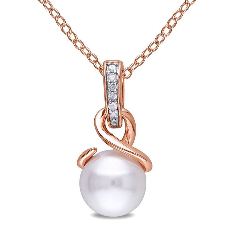 Fresh Water Pearl and Silver Twist Chain Necklace Fresh Water Pearl and Silver Twist Chain Necklace