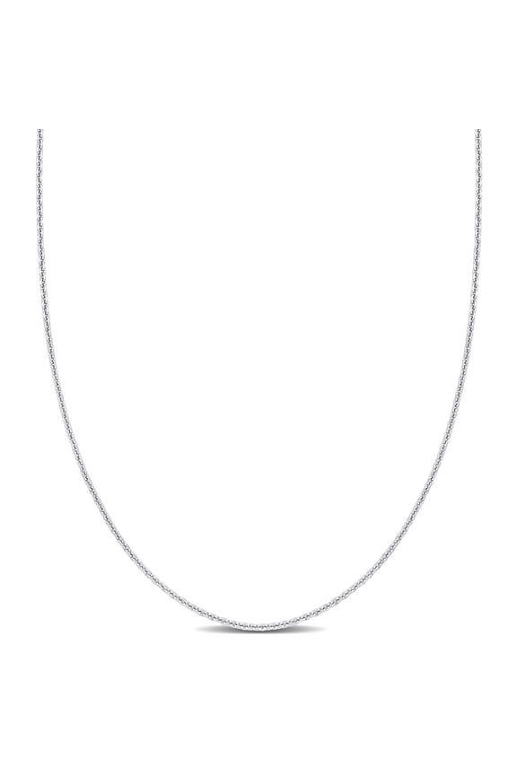 Cable Chain Necklace In Platinum, 16 In