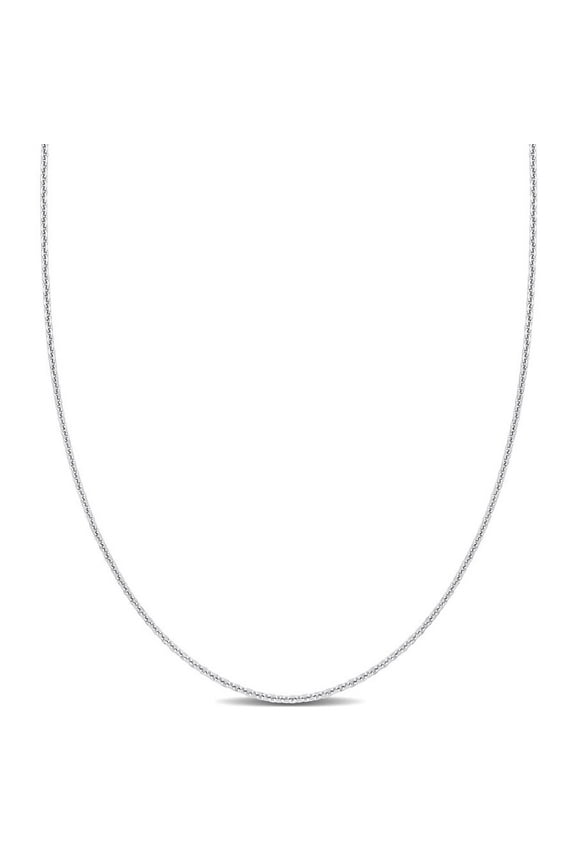 Cable Chain Necklace In Platinum, 24 In