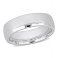 thumbnail image 1 of AMOUR Men's 6.5mm Comfort Fit Wedding Band In 14K White Gold, 1 of 1