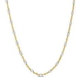 thumbnail image 1 of AMOUR Two-Tone White Bead Chain Necklace In Yellow Plated Sterling Silver, 24 In, 1 of 1