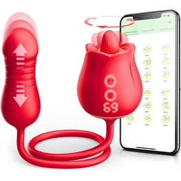 Rose Sex Toy for Women -Rose Sex Toy with Tongue Licking Vibrator ...