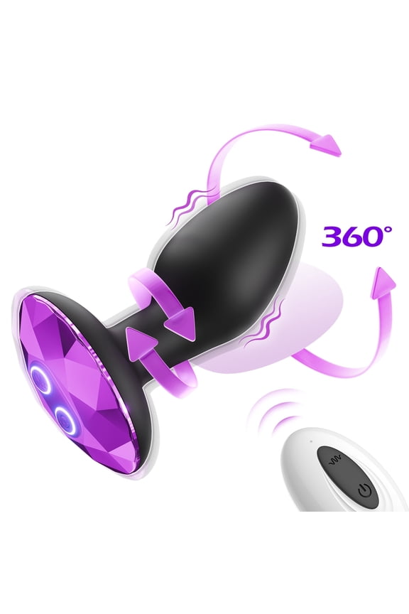 Sex Toys for Men Prostate Massager,Adult Toys Butt Plug with 9 Vibrating Rotation Mode ,Anal Plug Mens Sex Toy,Anal Toys Vibrator Mens Sex Toys Women