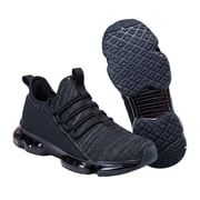 Running Sports Shoes,AMOX Men's Casual Air Cushioned Running Shoes Lightweight Breathable Walking Sneakers for Jogging and Daily Walking,Black Non Slip Fashion Running Shoes for Men