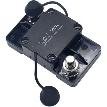 X AUTOHAUX 10Amp Reset Circuit Breaker - 12V/24V/32V DC Auto Fuse Protector For Car Audio, Trucks, Boats & RVs