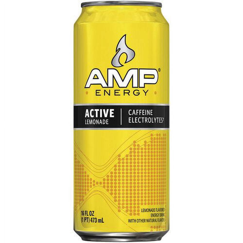 AMP Energy Active Lemonade Energy Drink, 16 Fl. Oz.