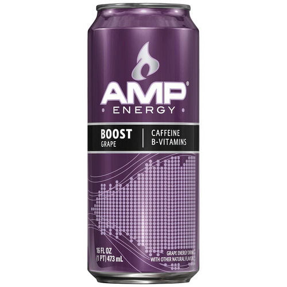 AMP Energy Boost Grape Energy Drink, 16 Fl. Oz.