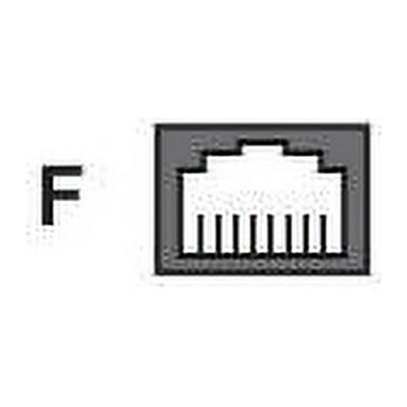 AMP NETCONNECT - Keystone jack - CAT 5 - UTP - RJ-45 - black