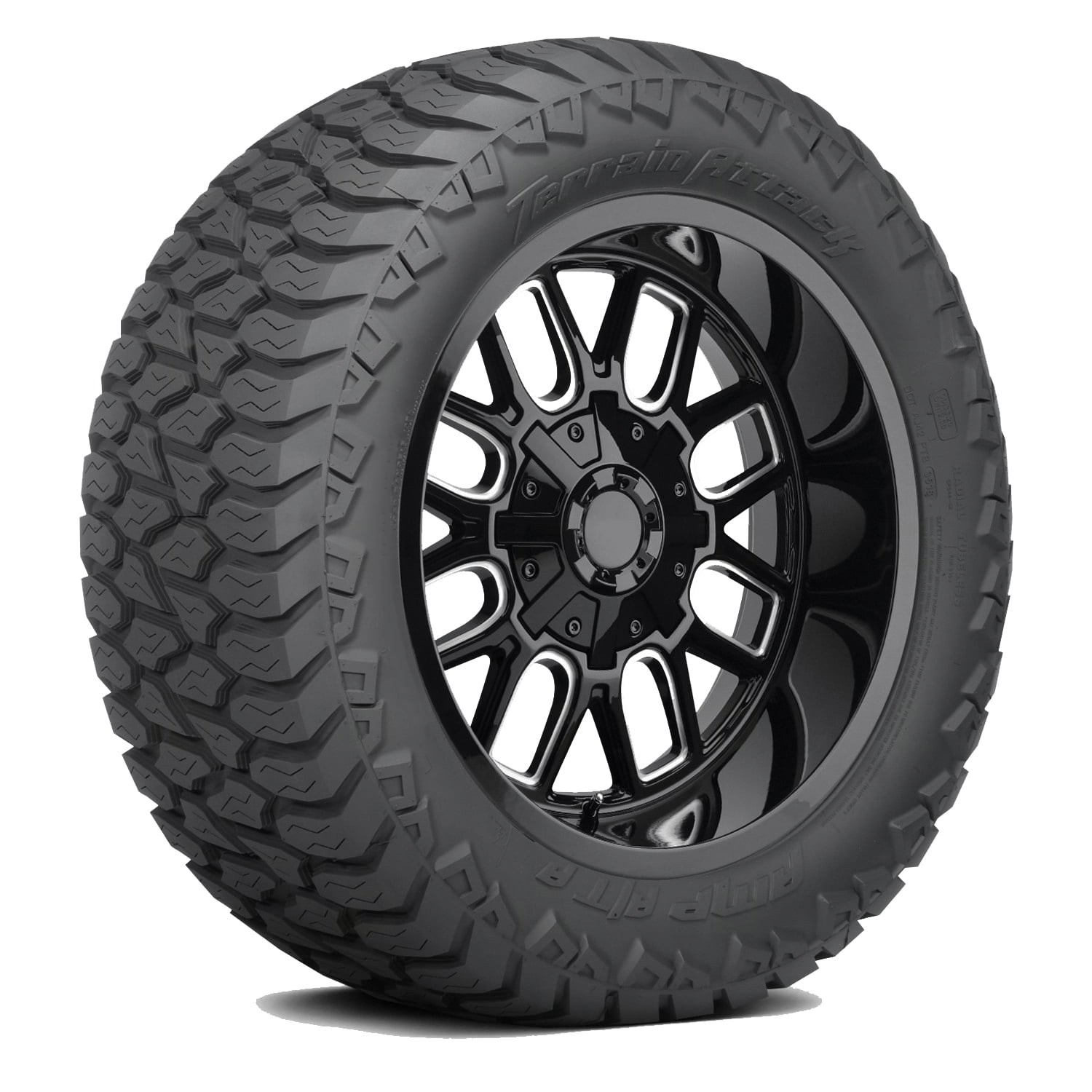 AMERICAN METAL PRODUCTS AMP Terrain Attack A/T A LT 35X12.50R20 Load E 10 Ply AT All Terrain Tire
