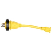 AMP UP Marine 30 Amp Male to 15 Amp Female shore power pigtail adapter