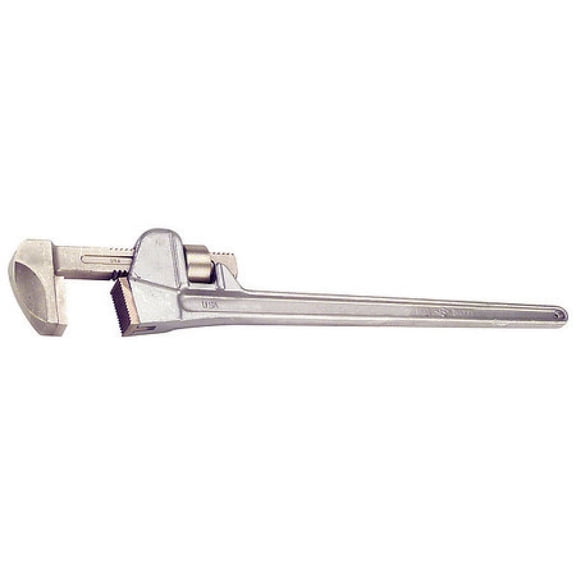 AMPCO W-211AL 10 in L 2 1/2 in Cap. Aluminum Straight Pipe Wrench