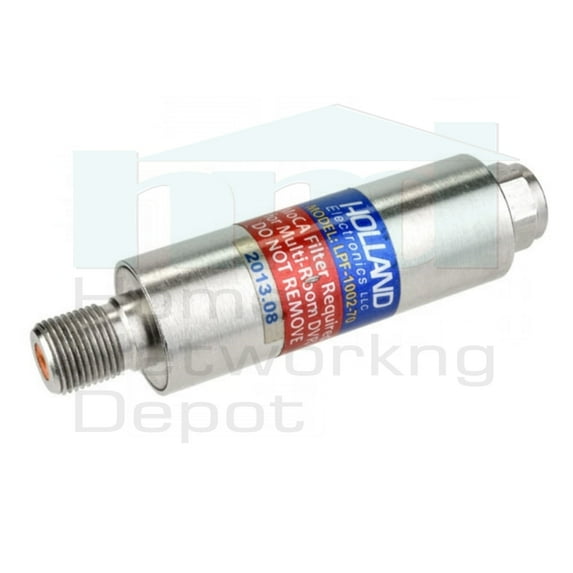 AMPHENOL/HOLLAND SCREW-ON MOCA PoE FILTER FOR CABLE TV & OTA INDOOR APPLICATION ONLY - LPF-1002-70