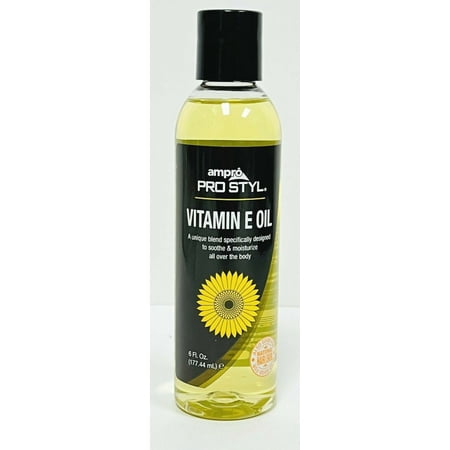 AMPRO Pro Styling Vitamin E Oil 6 oz Soothe & Moisturizing Body