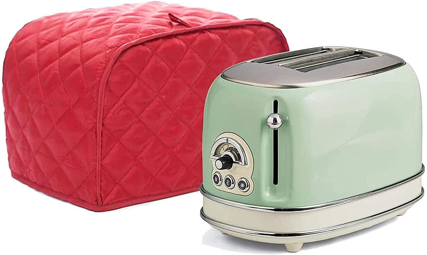 AMQTSLM 2 Slice Toaster Appliance Cover,Quilted Toaster Cover Bread