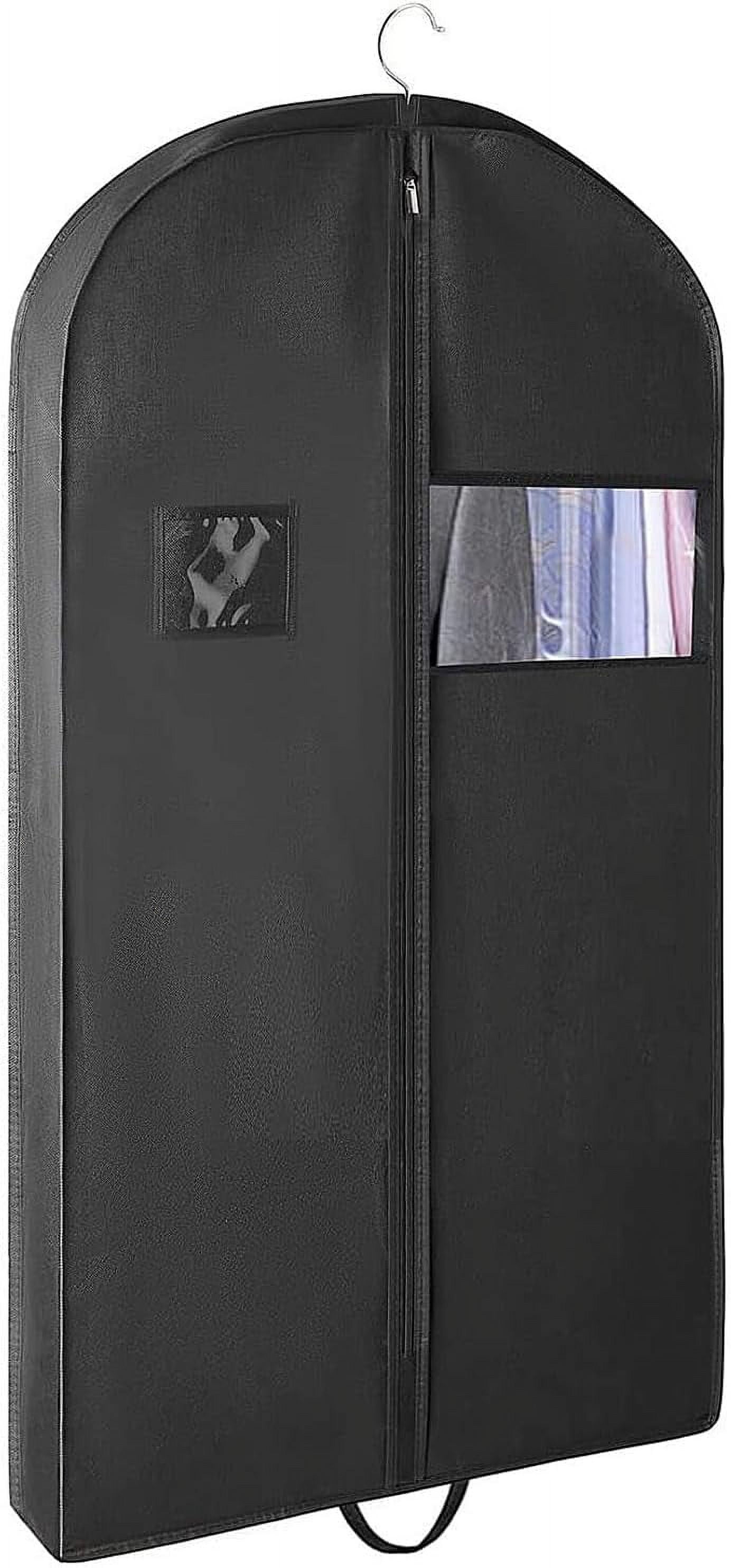 AMQTSLM 43" Garment Bag, Zippered Garment Bag for Closet Storage and