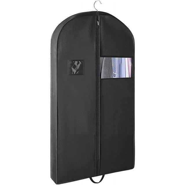 AMQTSLM 43" Garment Bag, Zippered Garment Bag for Closet Storage and