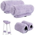 thumbnail image 1 of AMQTSLM 4Pcs Fluffy Crutches Padding, Universal Crutch Pads for Armpits and Hand Grips, Machine Washable Crutch Cushions, Comfort Fit for Adults, Purple, 1 of 7