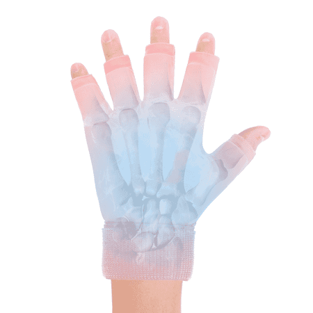 AMQTSLM Finger Arthritis Compression Hand Ice Pack Gloves for Pain Relief, Adjustable Wrist Ice Pack for Hot & Cold Therapies, Reusable Gel Finger Ice Pack Sleeve for Tendinitis, Carpal Tunnel