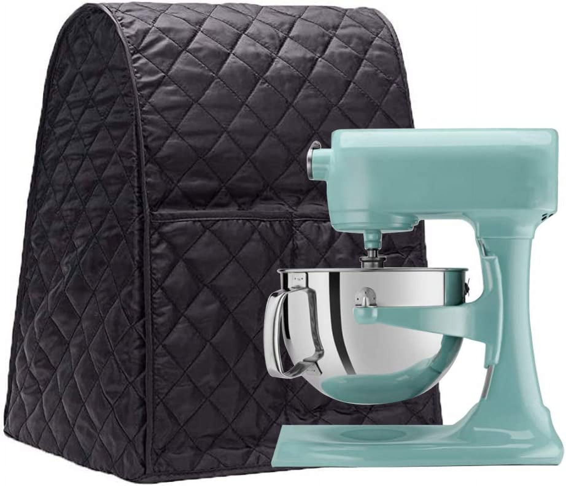 HOMEST Stand Mixer Quilted Dust Cover with Pockets Compatible with  KitchenAid Bowl Lift 5-8 Quart, Grey
