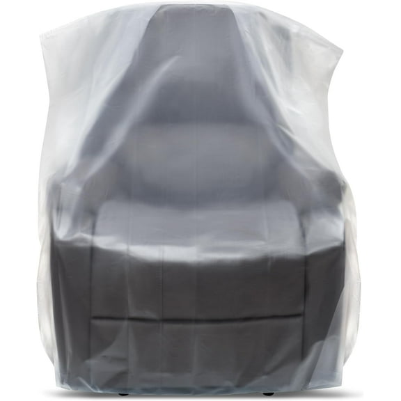 AMQTSLM Plastic Chair Covers, Chair Protector Slipcovers for Moving Storage, Waterproof & Dustproof Clear Chair Cover Protectors for Armchair or Recliner, 65 x 42 x 34 inch