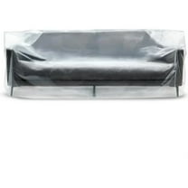 AMQTSLM Plastic Furniture Covers for Moving, Heavy-Duty Couch Cover for Sofa, Waterproof & Dustproof Clear Moving Bags for Renovation, Wrap or Storage, Extra Large Bag Open Size 96 x 42 x 62 Inch