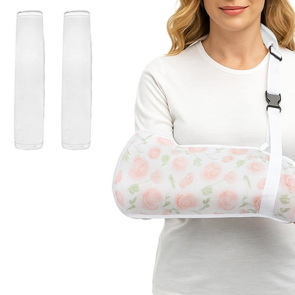 AMQTSLM Mesh Arm Sling Shoulder Immobilizer, Rose Print Arm Sling for Shoulder Injury, Broken Arm, Torn Rotator Cuff, Adults Brace Support for Women