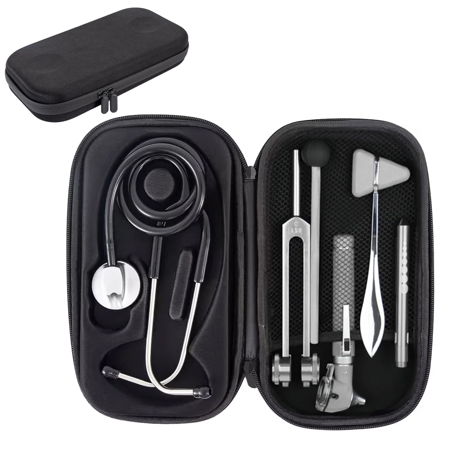 AMQTSLM Stethoscope Case for Nurses, Stethoscope Carrying Box, Hard Shell Travel Case for 3M Littmann Classic Iii Monitoring Stethoscope, Black (Case Only)