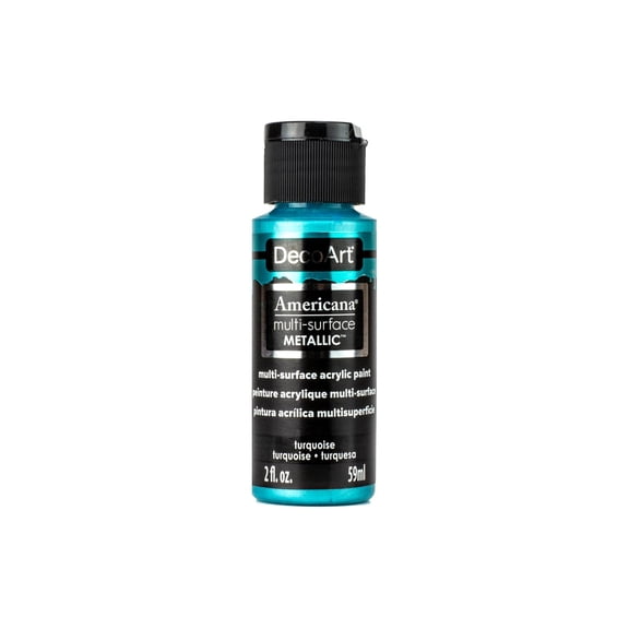 Decoart Americana Multi Surf Acr 2oz Mtlc Turq