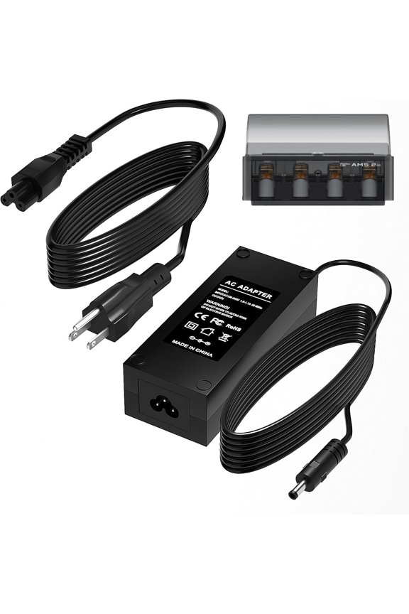 AMS 2 pro Switching Adapter 24V Power Adapter for Bambu Lab AMS 2 Pro Automatic Material System Compatible with Bambu Lab AMS ADS-96HLA-19-1 24096E Power Supply Cord Charger